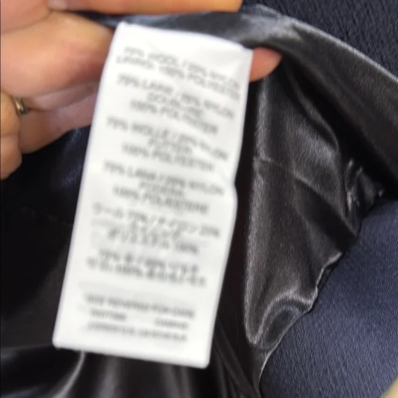 J. Crew Blue wool Jacket Asymmetrical Moto Style NWT - Picture 8 of 8